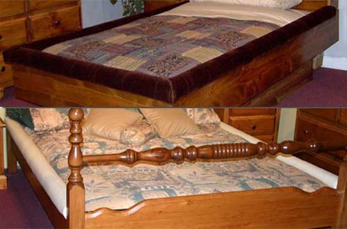 Padded Waterbed Rail Caps
